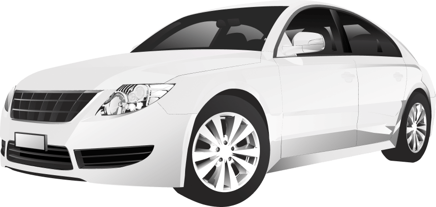 White Modern Driving Lesson Car